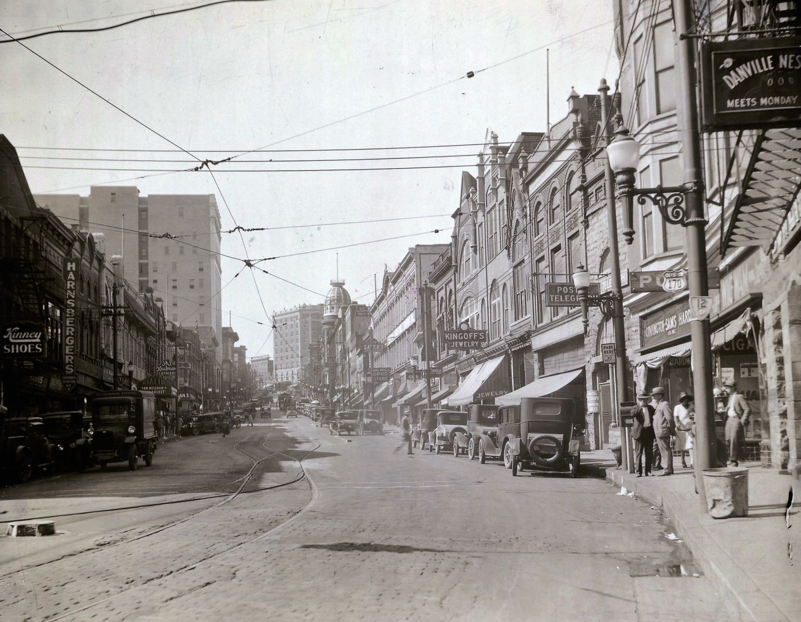 Downtown Danville in the 1920s